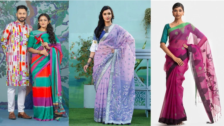 বৈশাখী ফ্যাশনে ঐতিহ্য ও আধুনিকতার মেলবন্ধন